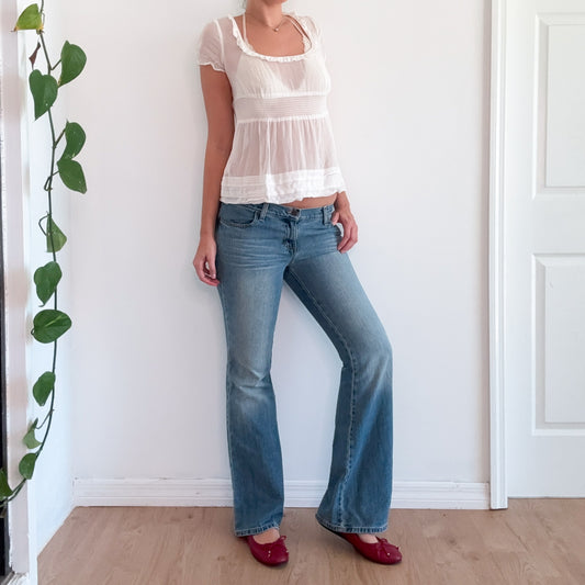 Y2K American Eagle Denim Flare Jeans / SZ 6
