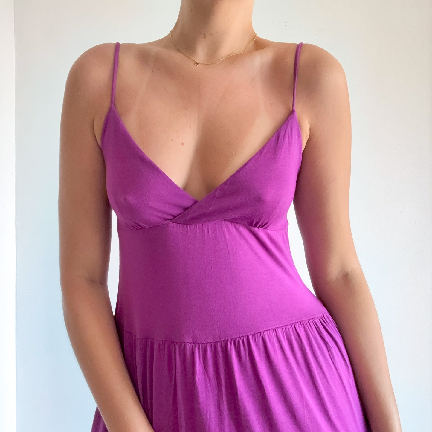 Y2K Fuchsia Modal Bubble Mini Dress / SZ XS-S