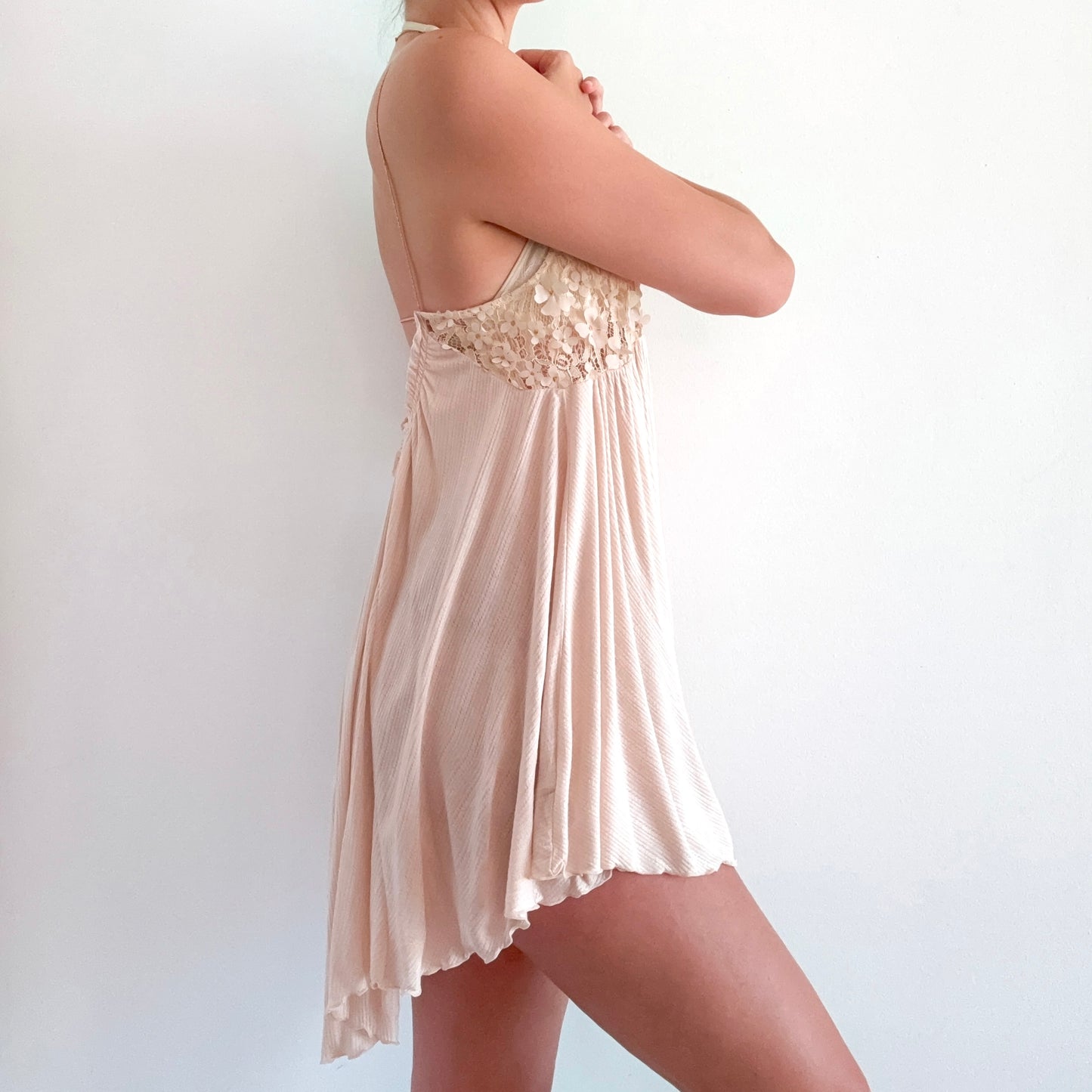 Free People Vanilla Flower Mini Dress / SZ S