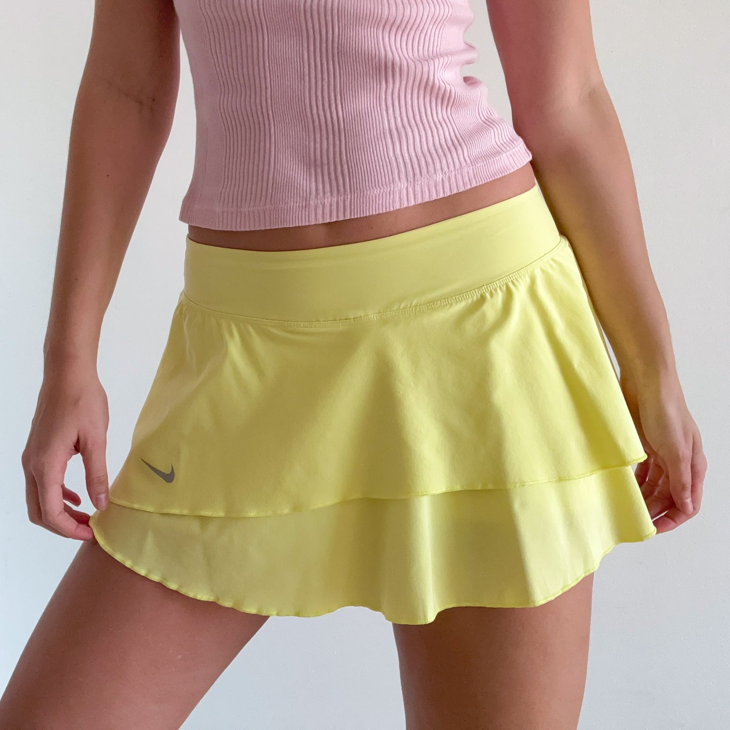 Y2K Nike Yellow Tennis Skirt / SZ M