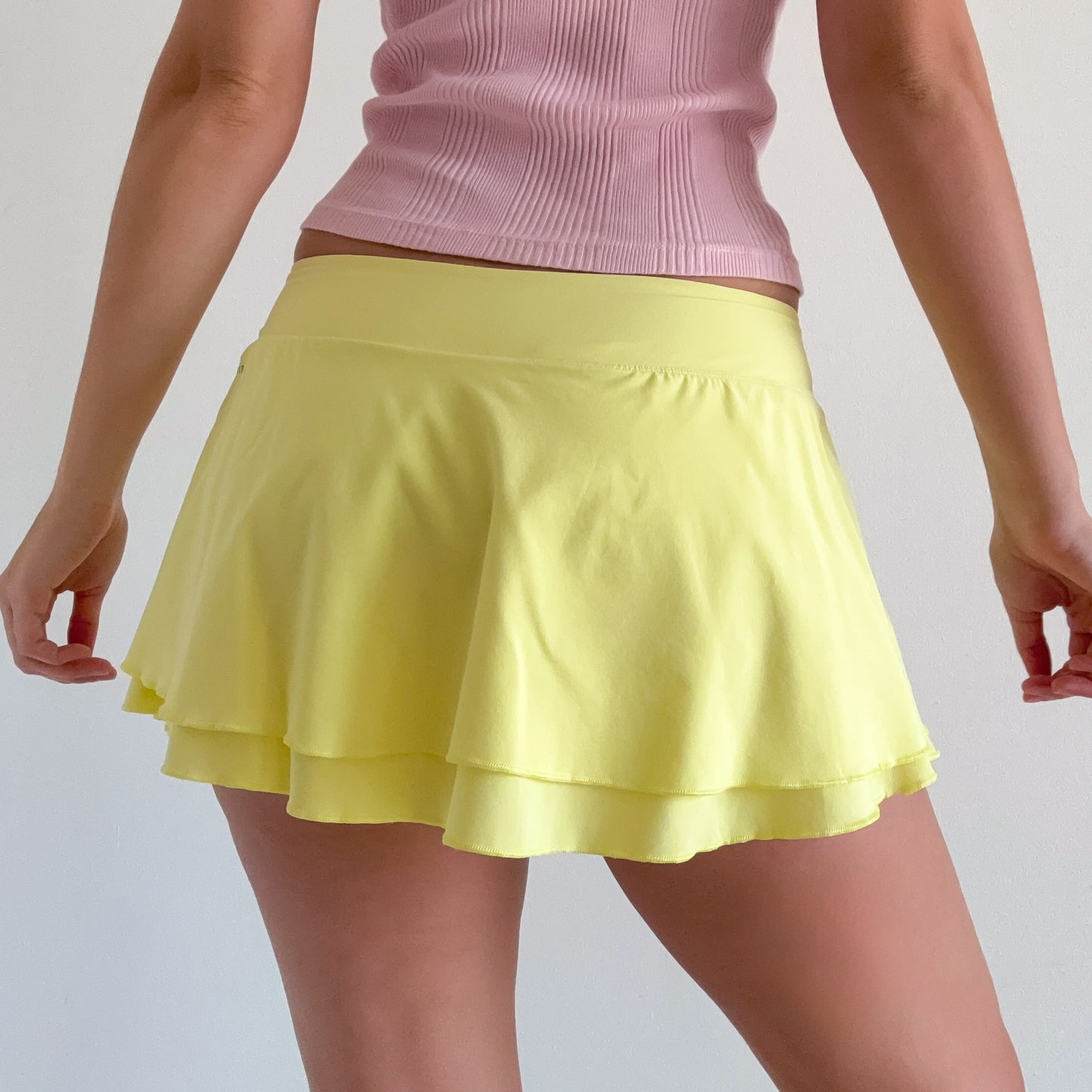 Y2K Nike Yellow Tennis Skirt / SZ M