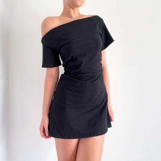 Reformation Black Slouchy Cotton Dress / SZ M