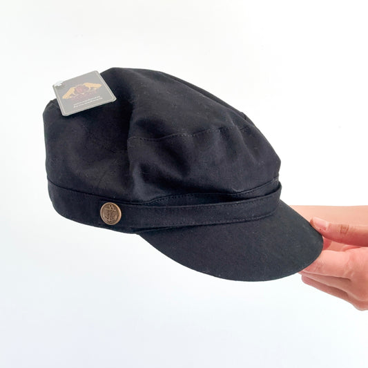 Y2K Black Army Cap