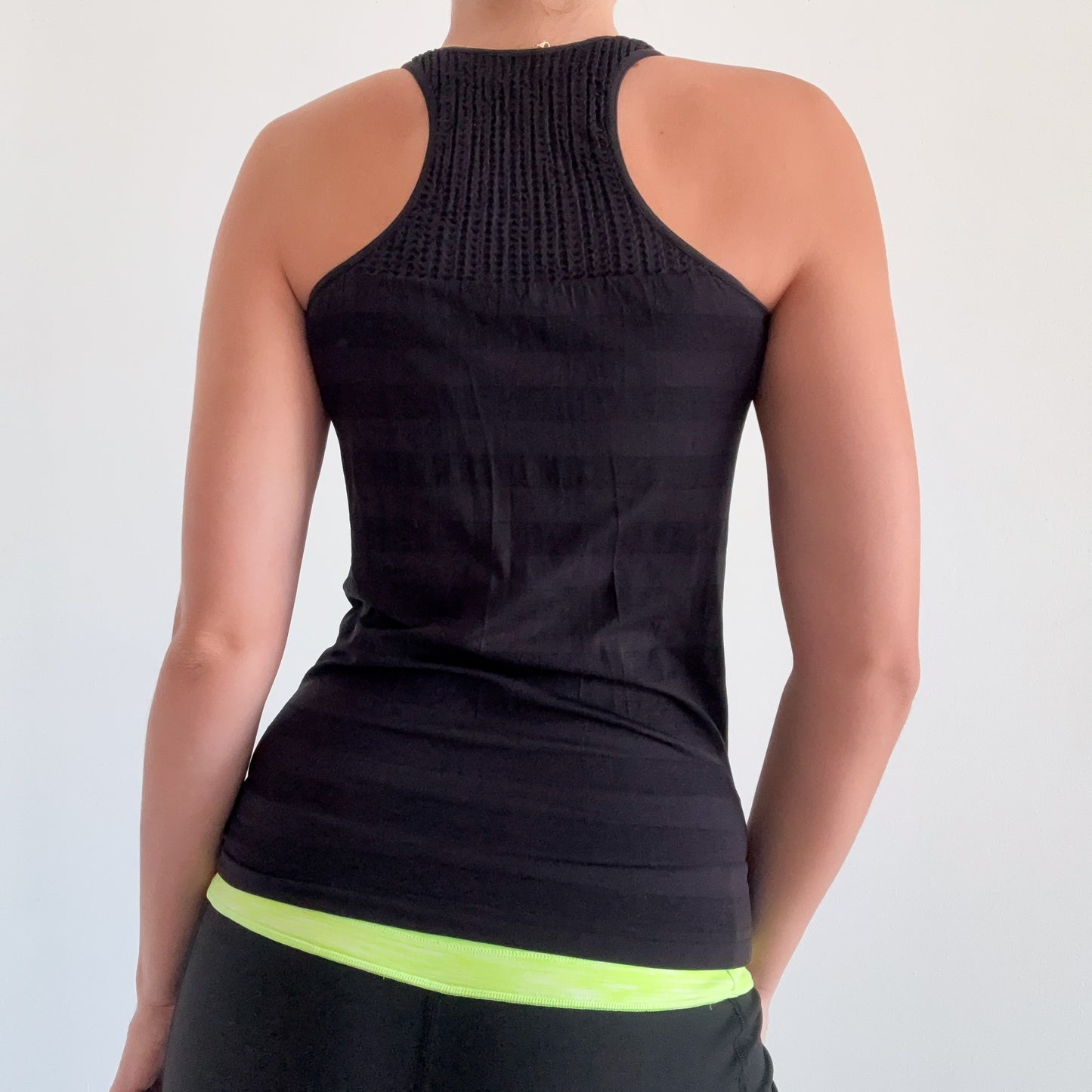 Y2K Black Striped Stretch Top / SZ XS-S