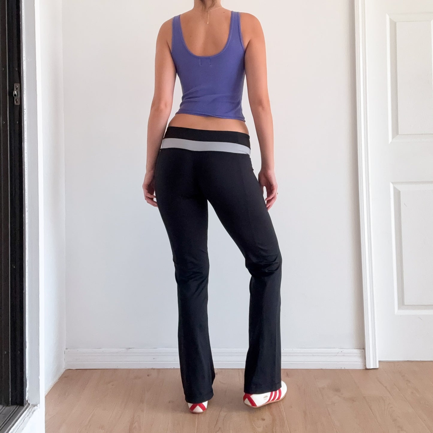 Y2K Black & Grey Yoga Pants / SZ M