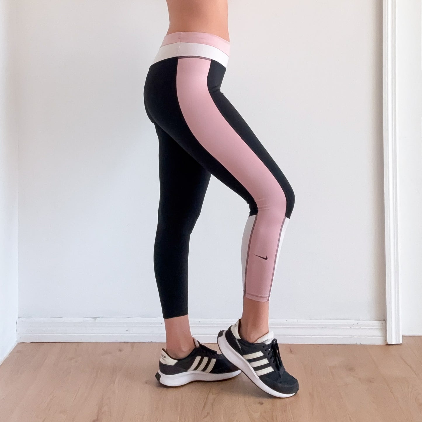 Nike Pastel Pink & Green Leggings / SZ M-L