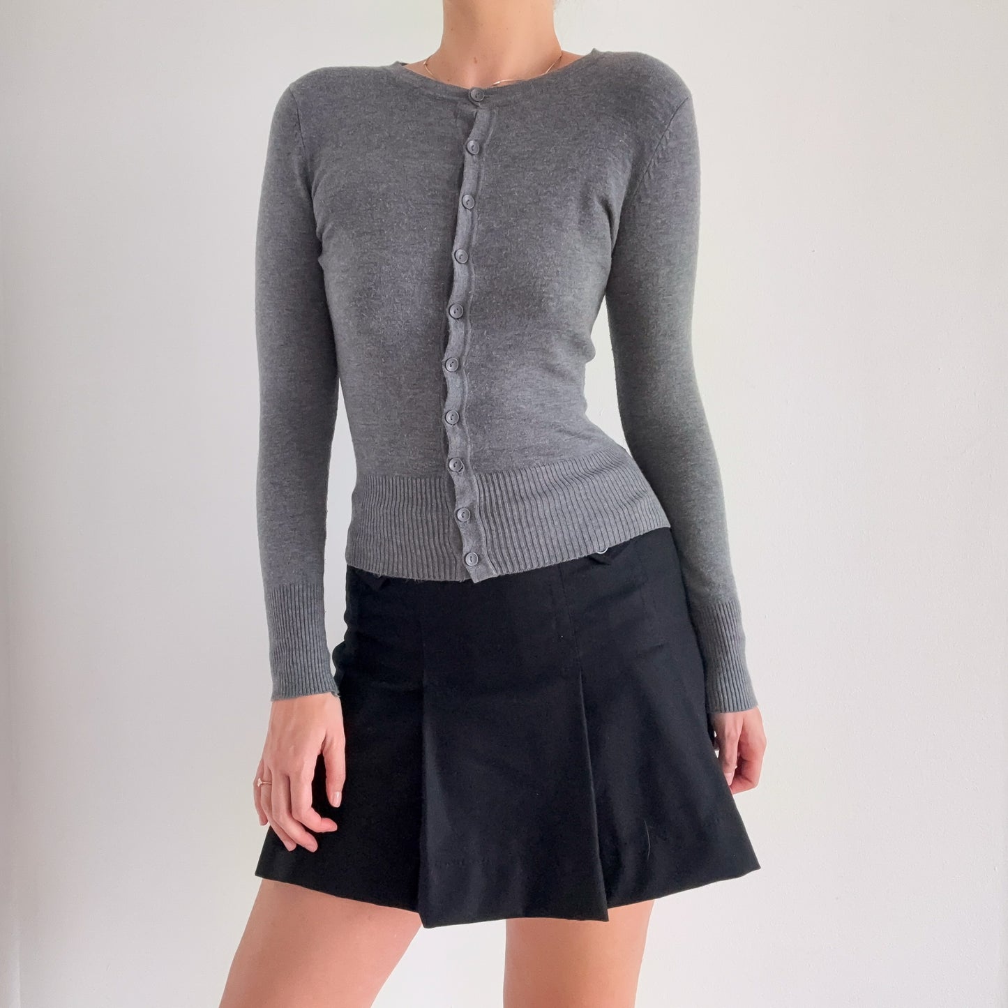 Y2K Gap Wool Pleated Mini Skirt / SZ 4
