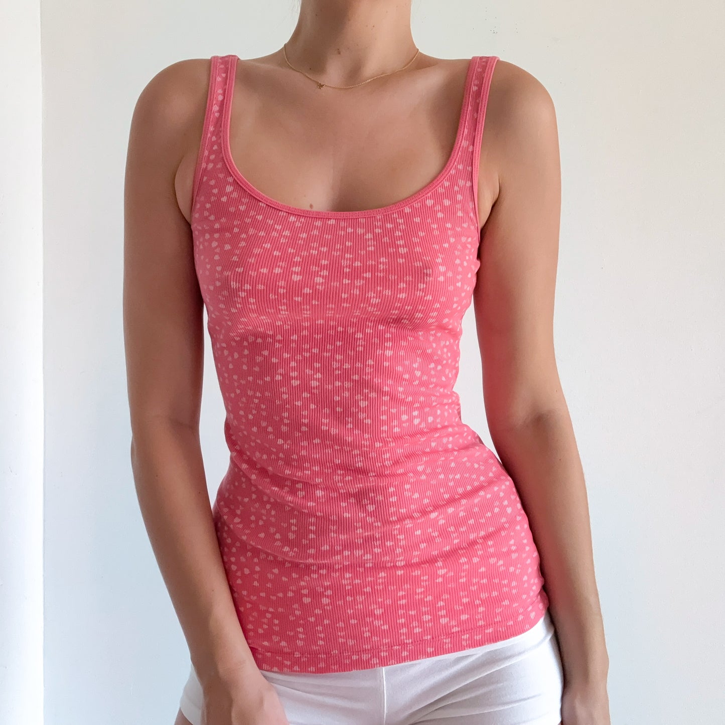 2010's Bubblegum Pink Heart Tank / SZ XS-S