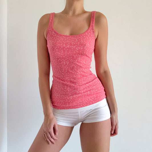 2010's Bubblegum Pink Heart Tank / SZ XS-S