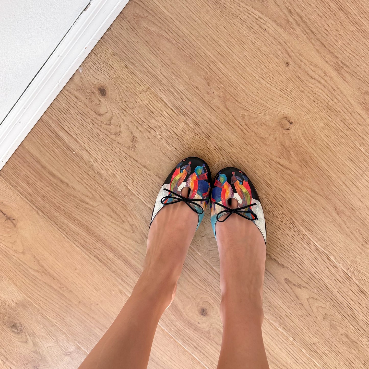 Y2K Artwork Ballet Kitten Heels / SZ 8