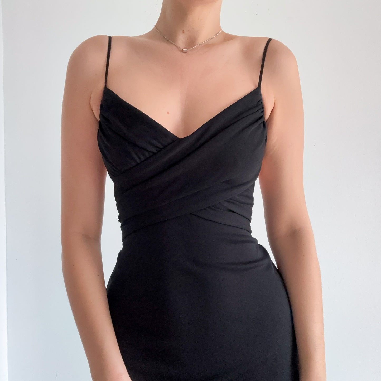 Y2K BCBG Black Backless Gown / SZ S