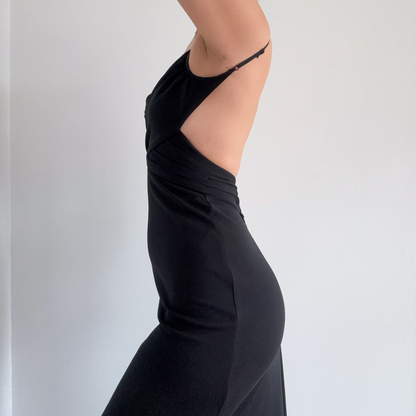 Y2K BCBG Black Backless Gown / SZ S