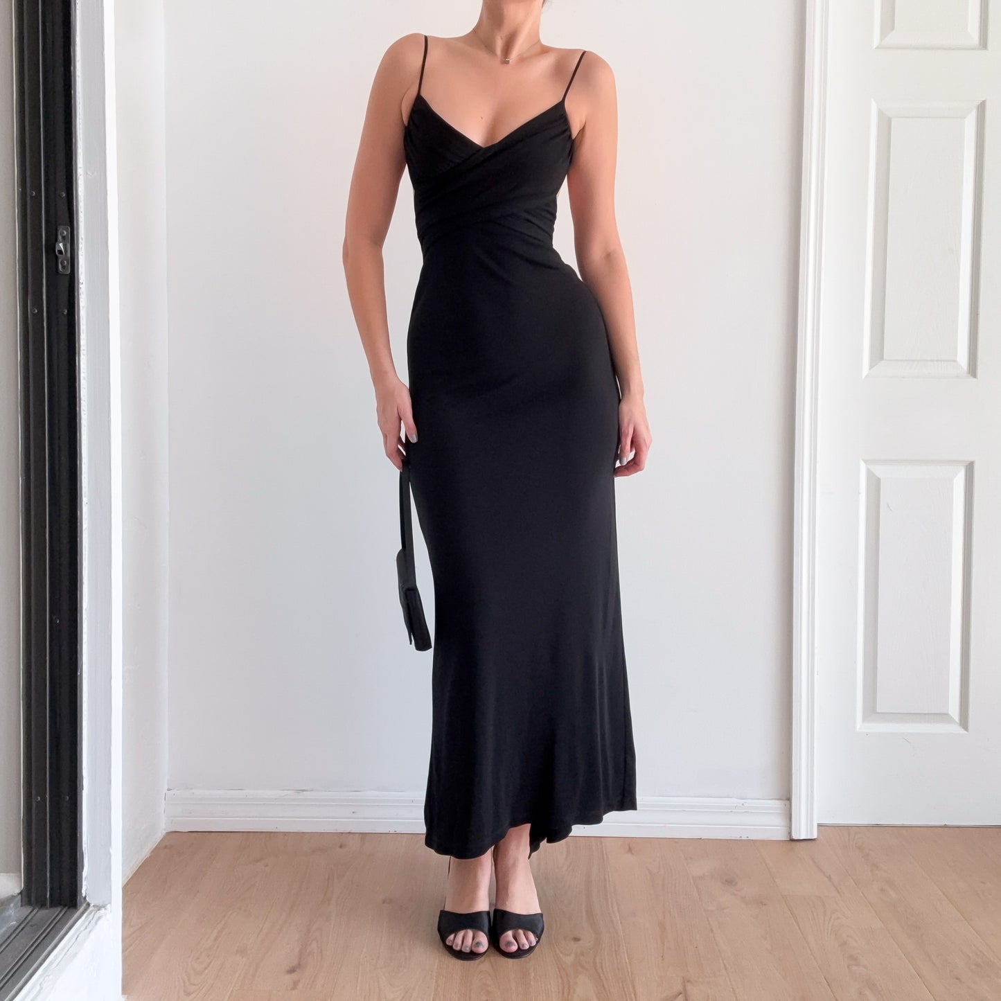 Y2K BCBG Black Backless Gown / SZ S