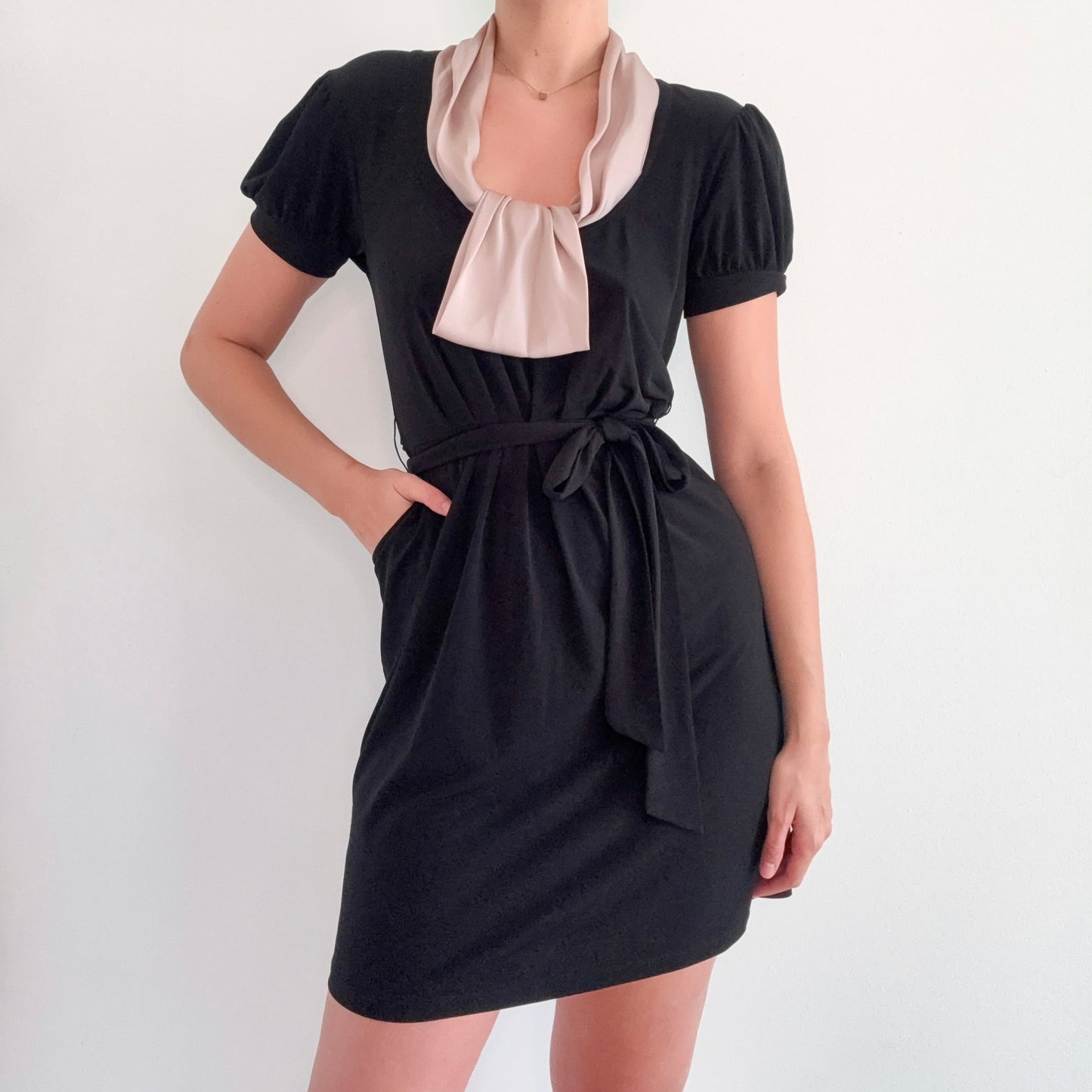 Y2K BCBG Paris Black Babydoll Dress / SZ S