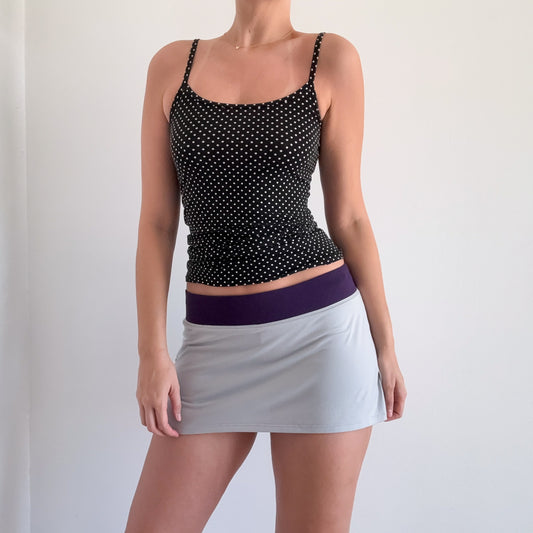 Y2K Nike Grey & Purple Athletic Mini Skirt / SZ M