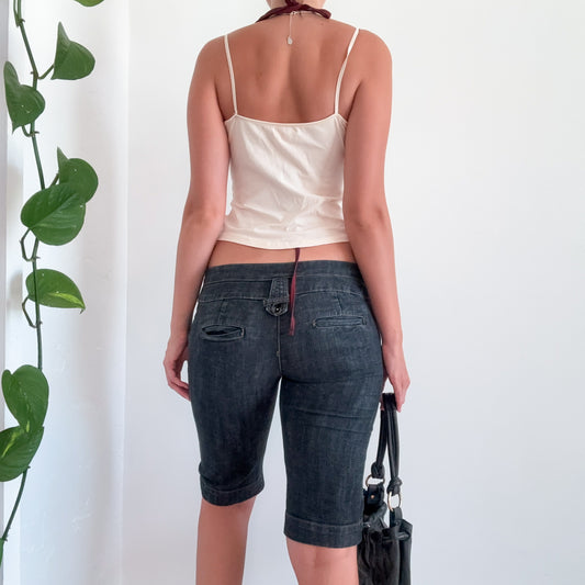 Y2K Dark Denim Bermuda Shorts / SZ 8