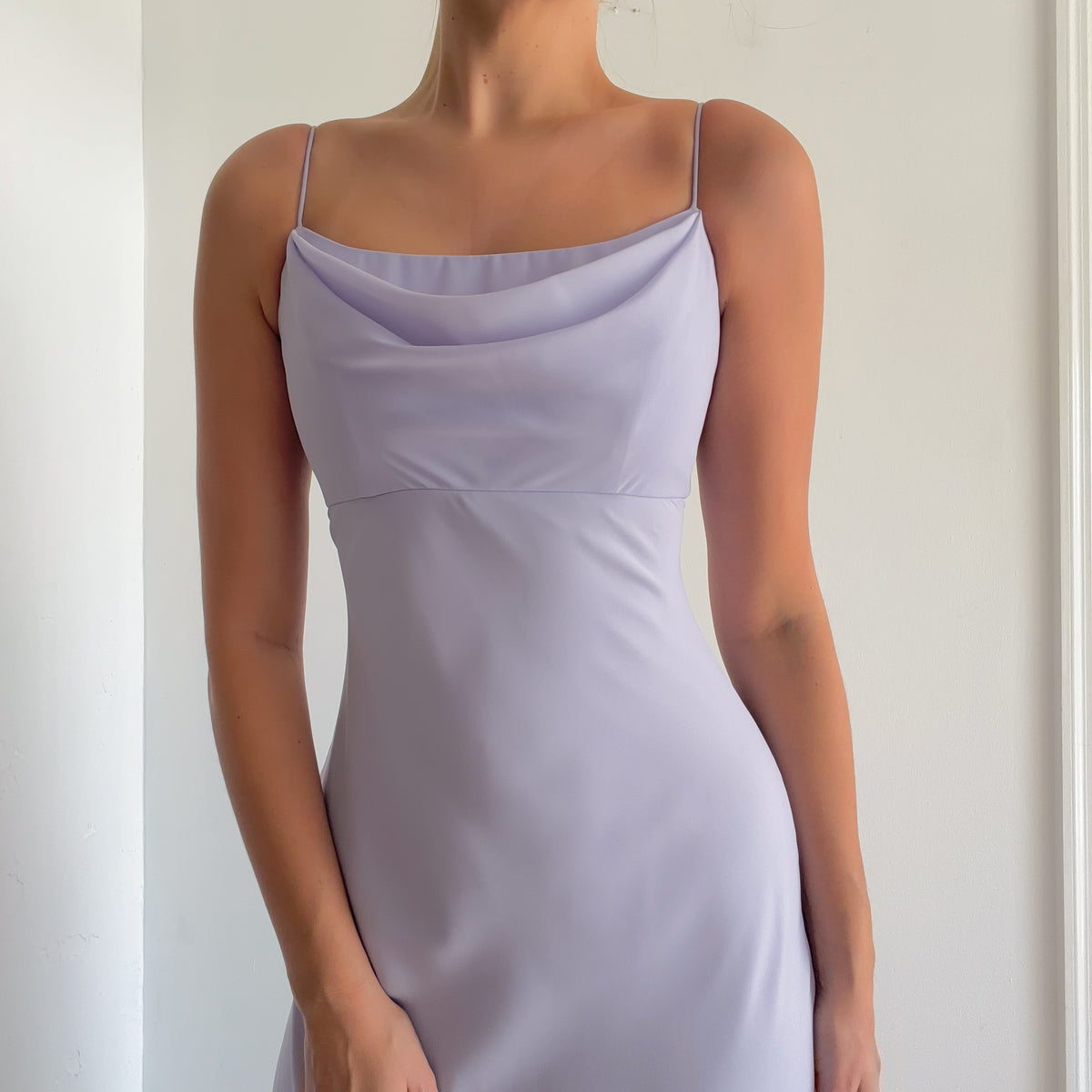Y2K Lavender Chiffon Gown / SZ 2