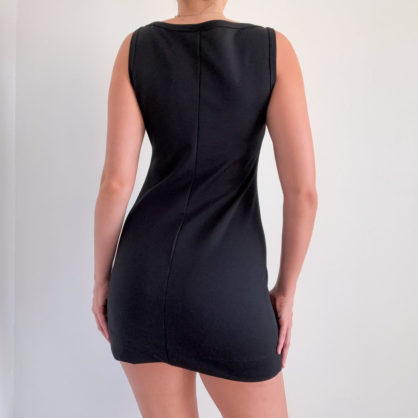 90's Bebe Black Cutout Mini Dress / SZ S/M