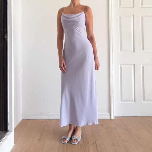 Y2K Lavender Chiffon Gown / SZ 2