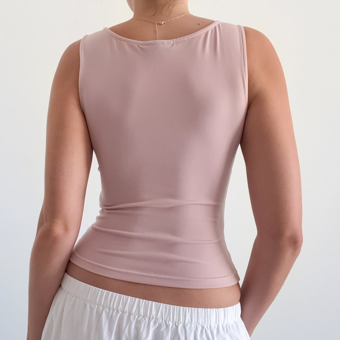 Y2K Express Blush Pink Twist Top / SZ S