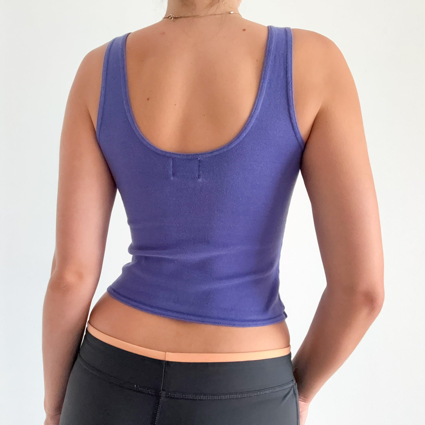 80's Purple Cropped Tank / SZ S-M