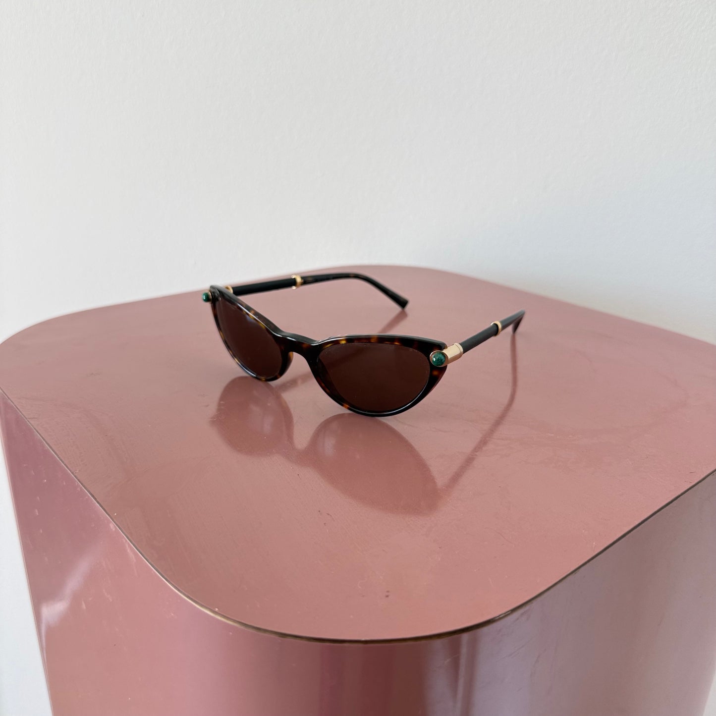 90's Versace Tortoiseshell Cat Eye Sunglasses