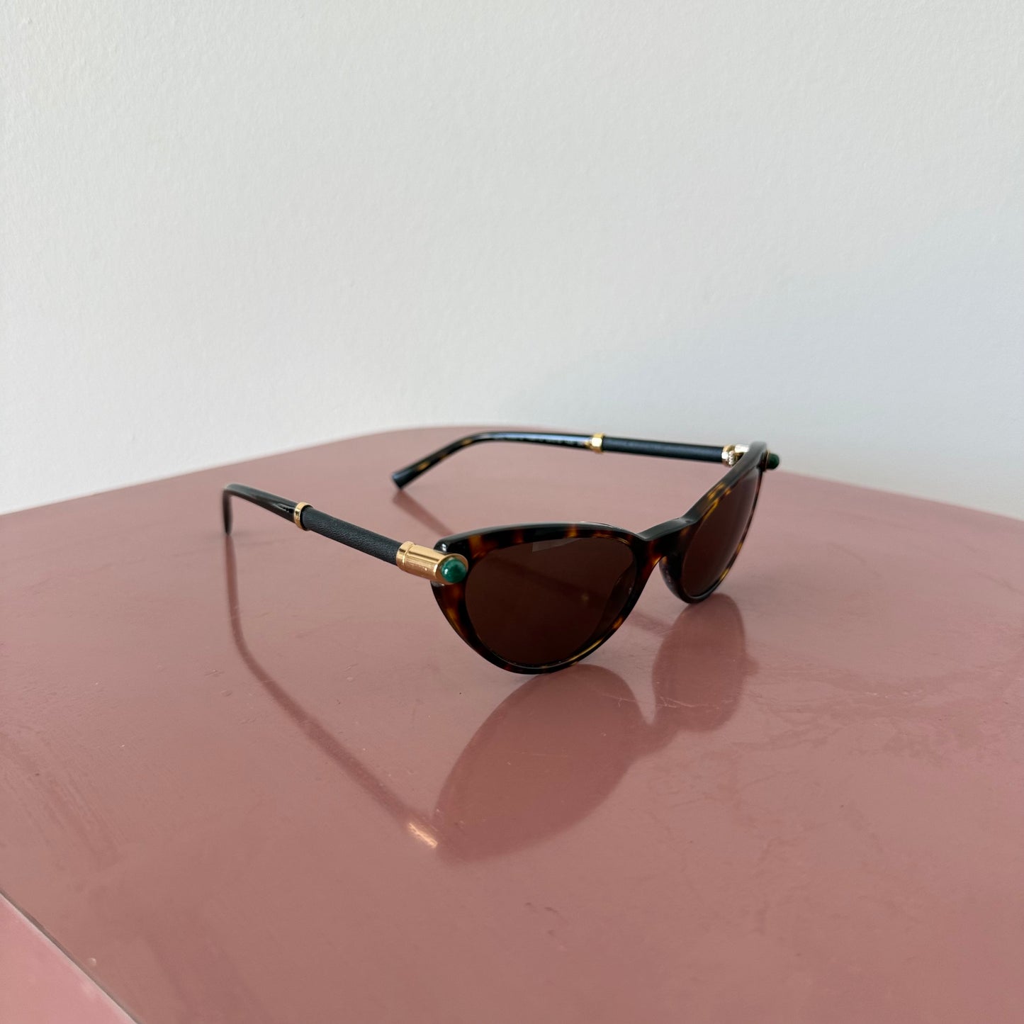 90's Versace Tortoiseshell Cat Eye Sunglasses