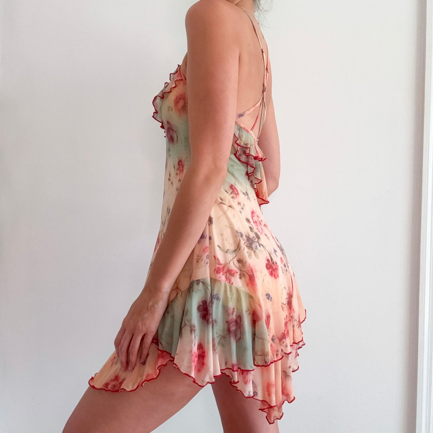 Urban Outfitters Multi Mesh Floral Mini Dress / SZ S-M