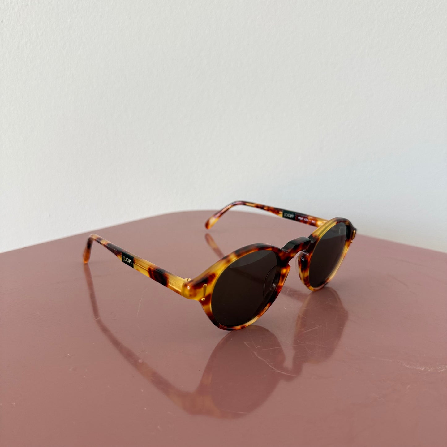 90's Joop! Brown & Yellow Tortoiseshell Sunglasses