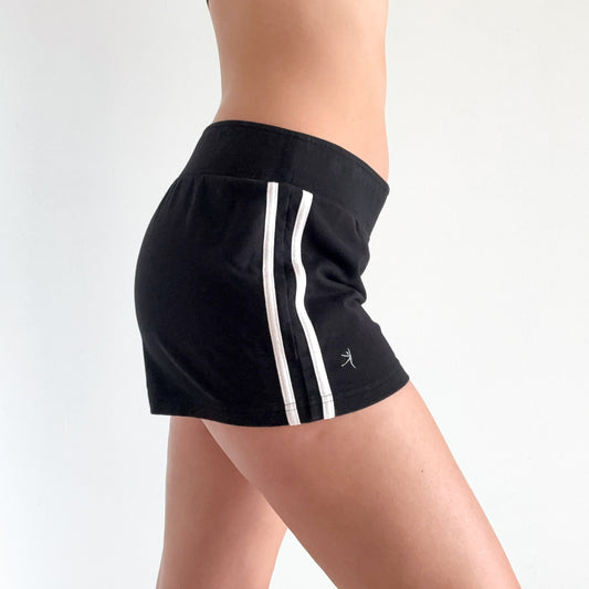 Y2K Black Cotton Workout Shorts / SZ L