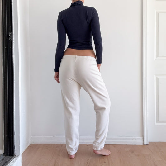 90's Ralph Lauren Cream Sweatpants / SZ M