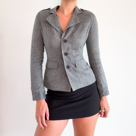 Y2K Banana Republic Grey Suit Jacket / SZ XS/S