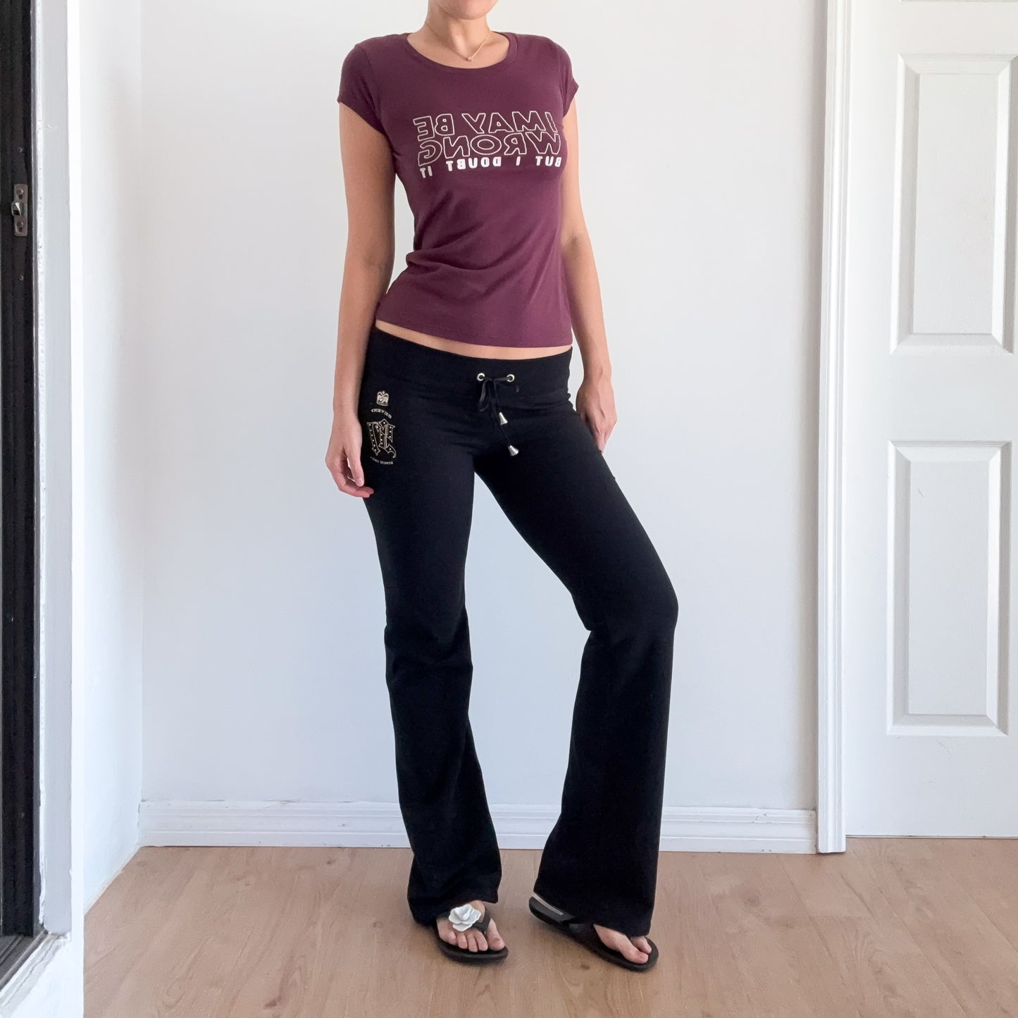 Y2K Seven Black Yoga Pants / SZ M