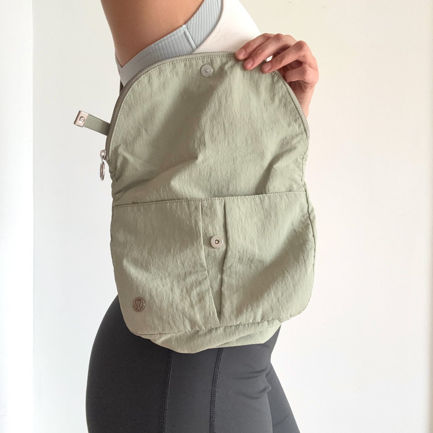 LuluLemon Sage Green Crossbody Bag