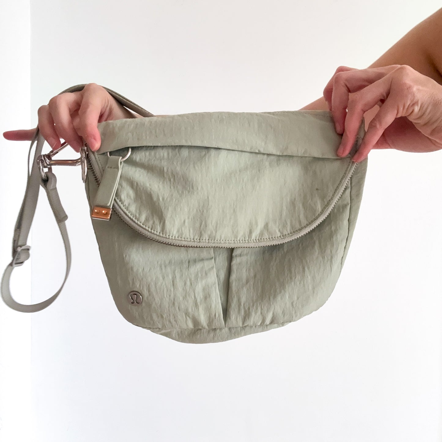 LuluLemon Sage Green Crossbody Bag