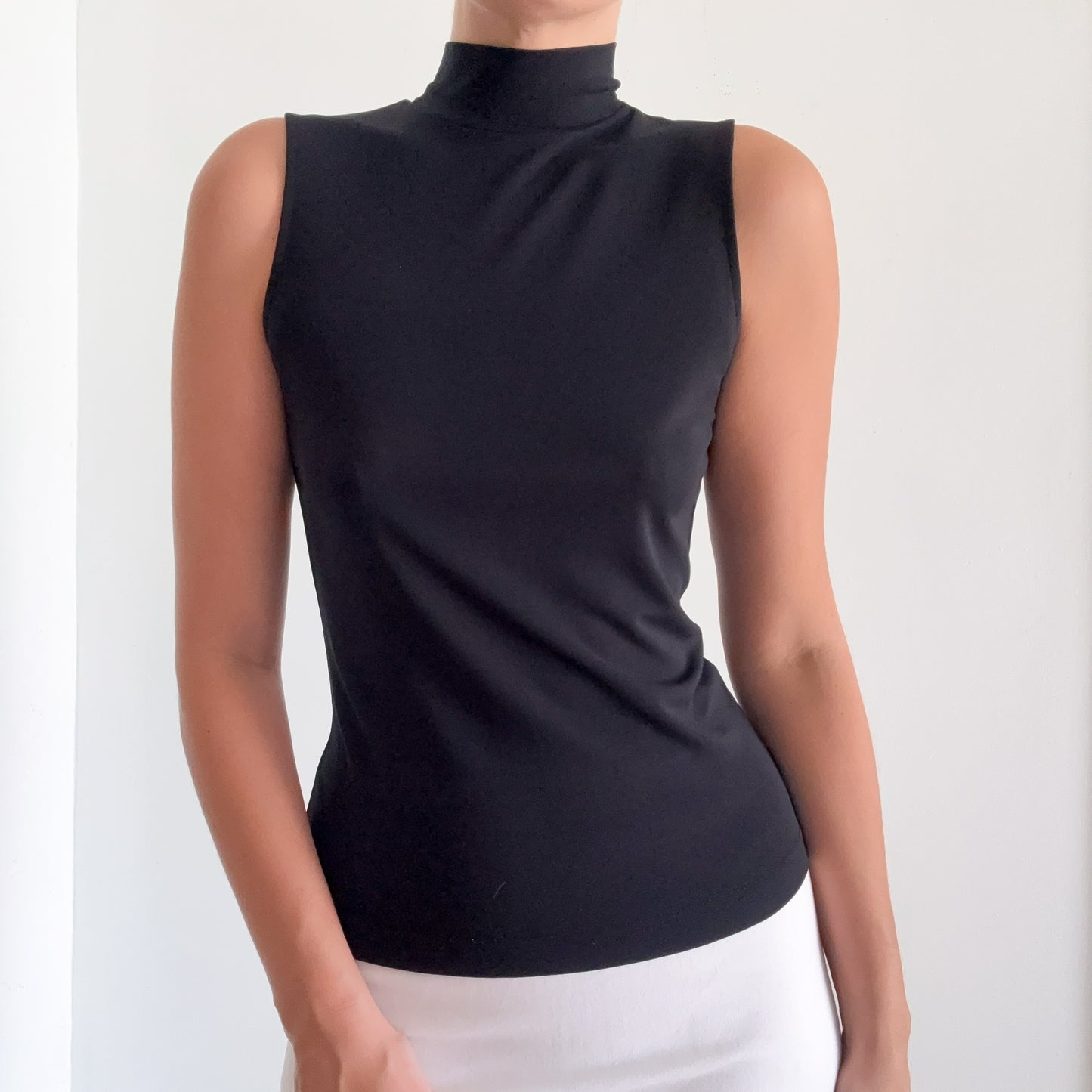 Y2K Calvin Klein Black Mock Neck / SZ S