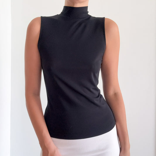 Y2K Calvin Klein Black Mock Neck / SZ S
