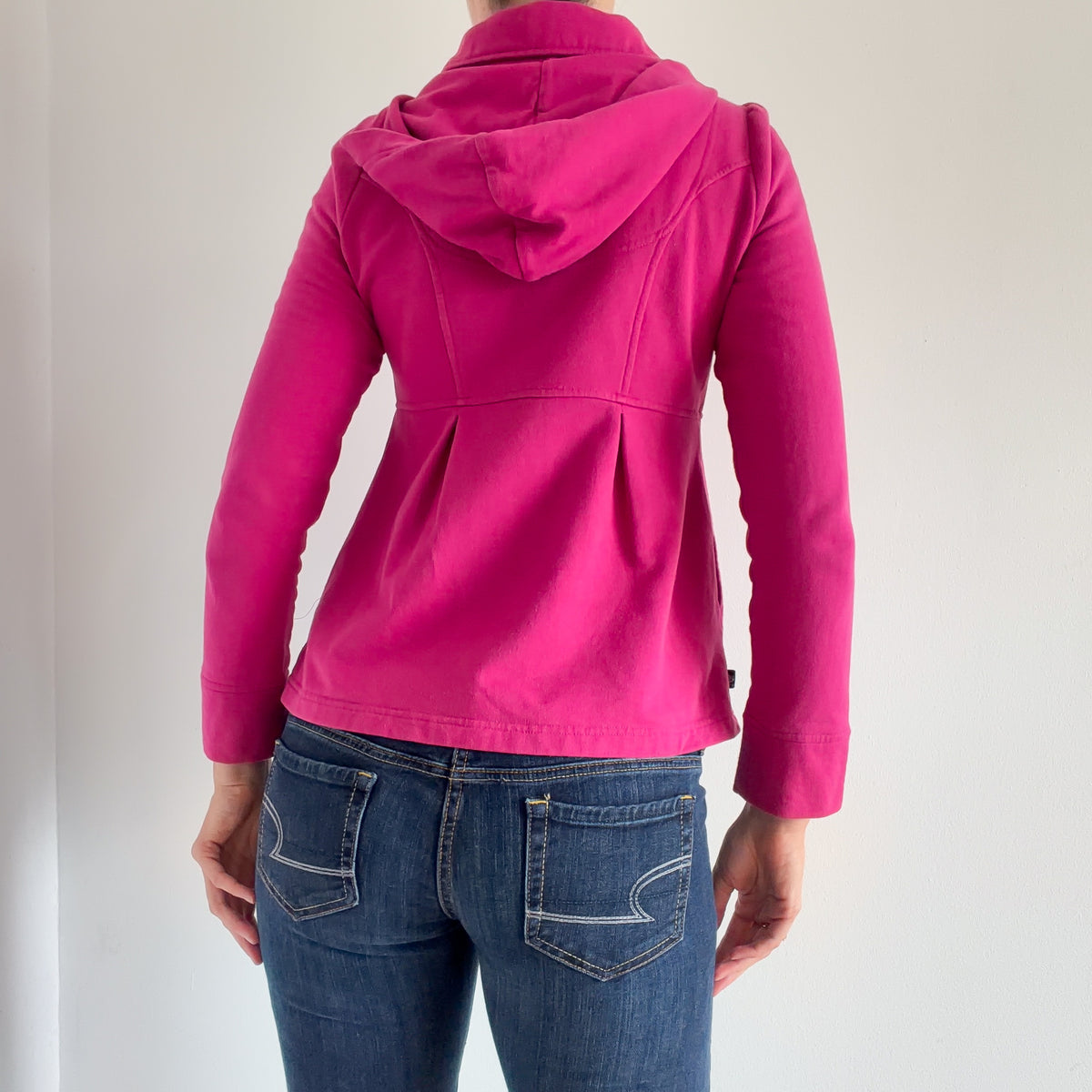Y2K Magenta Hooded Peacoat / SZ S