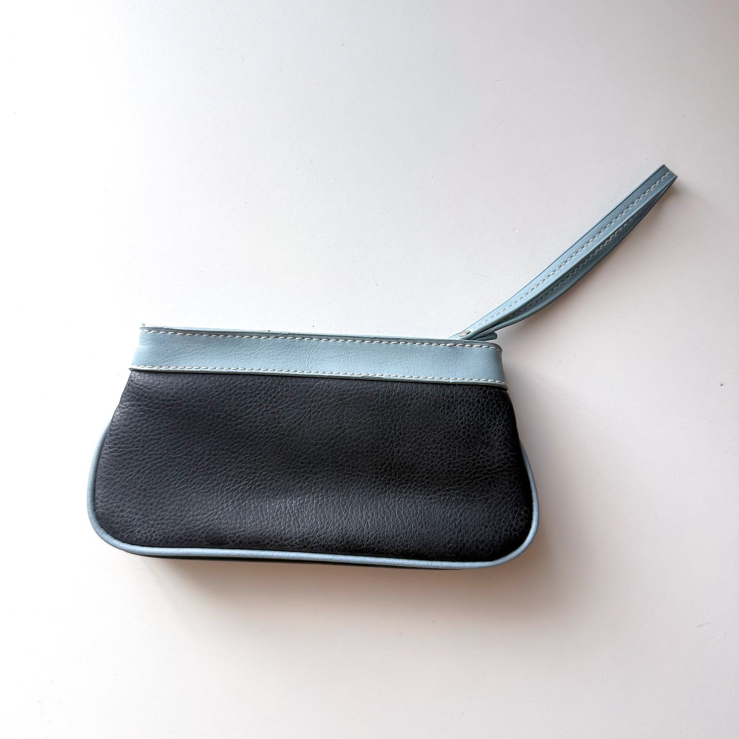 Y2K Black & Powder Blue "S" Wristlet