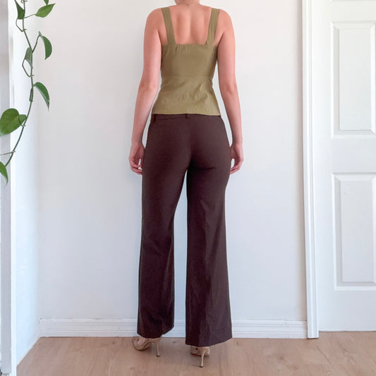 Y2K Trina Turk Brown Slacks / SZ 4/6