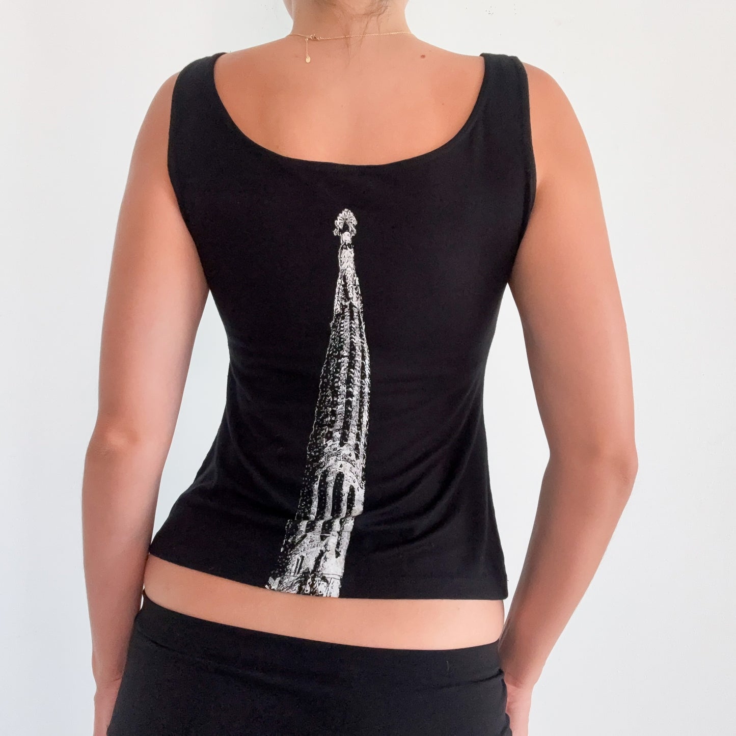 Y2K Black Sagrada Família Top / SZ M