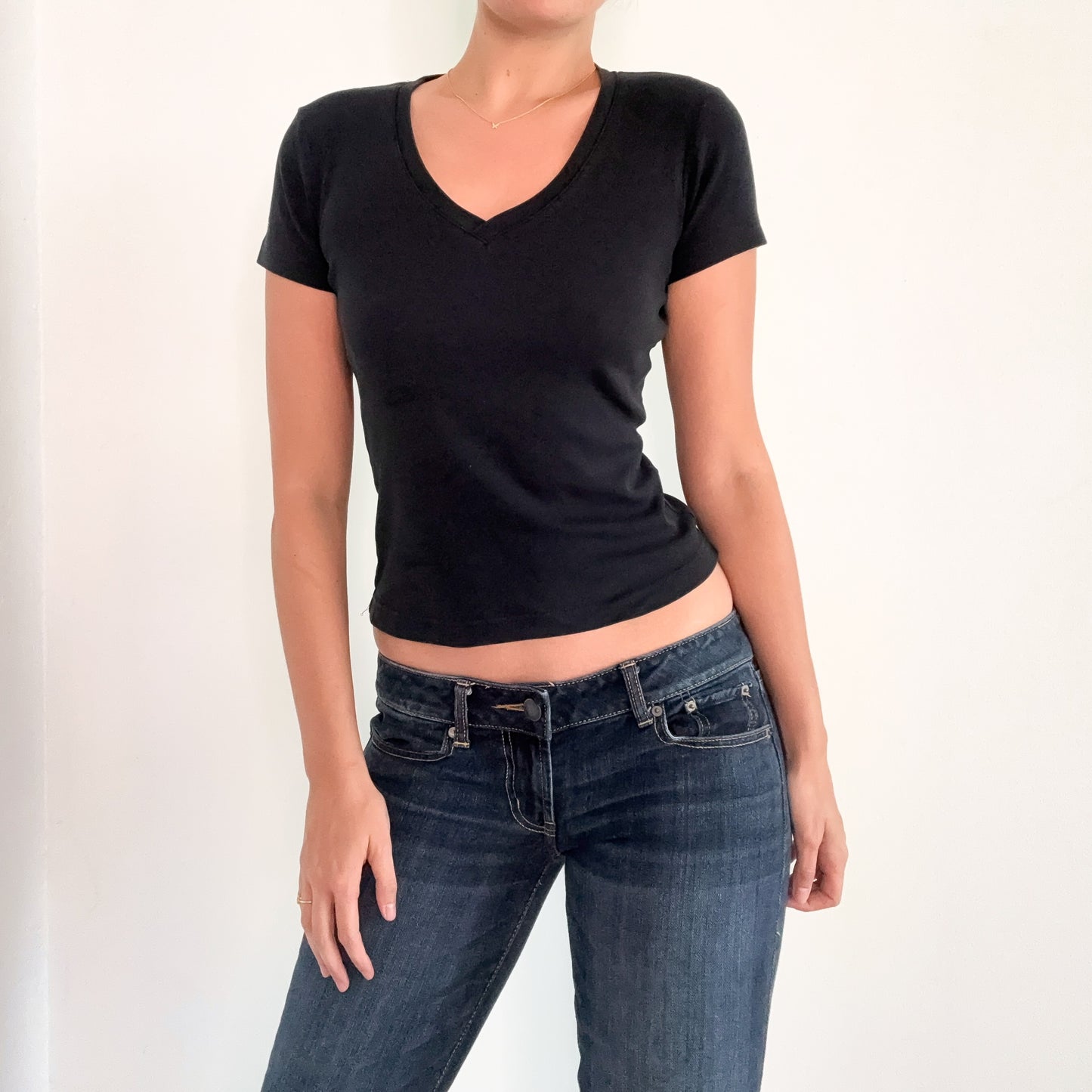 Y2K Esprit Black Cotton Tee / SZ XS/S