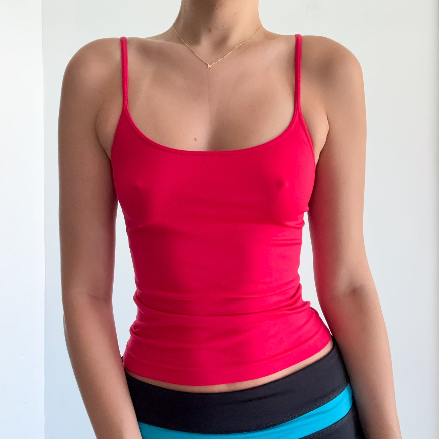 Y2K VS Cherry Red Stretch Tank / SZ S