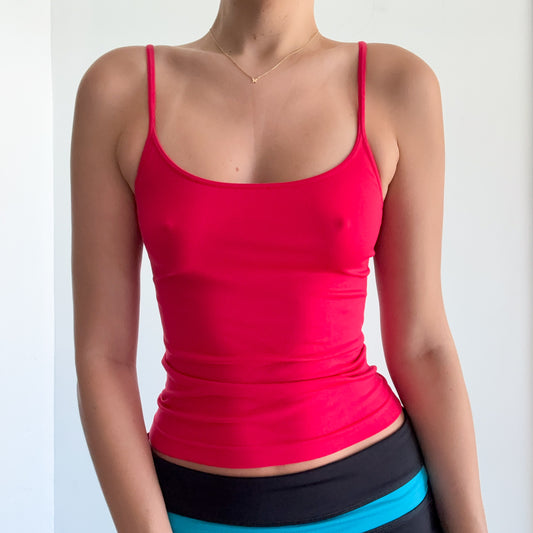 Y2K VS Cherry Red Stretch Tank / SZ S