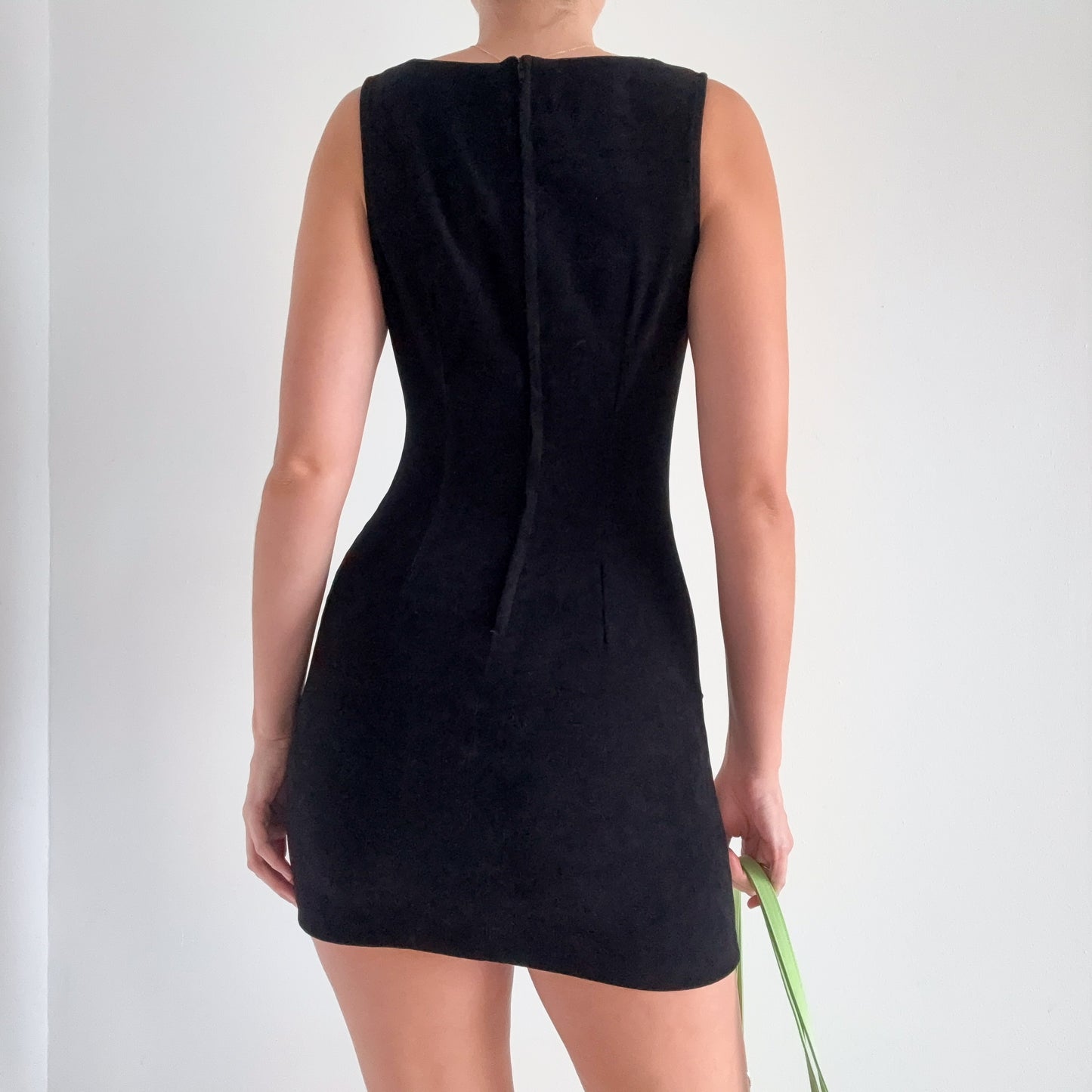 Y2K XOXO Black & Ivory Mini Dress / SZ S