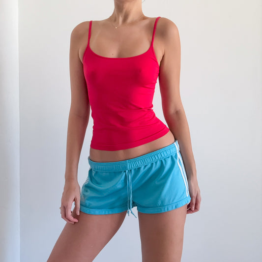 Y2K Adidas Aqua Mini Workout Shorts / SZ L