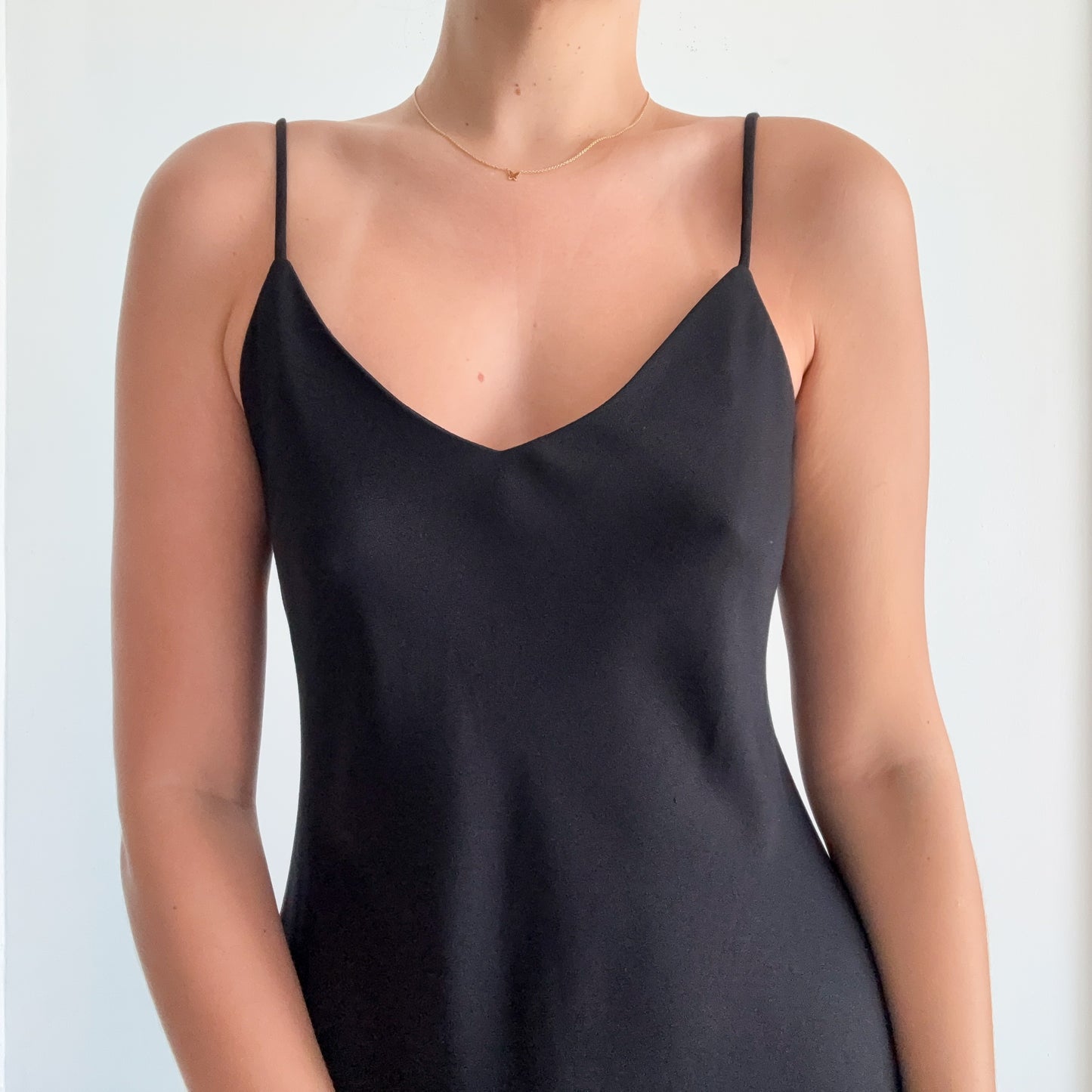 90's Black Classic Mini Dress / SZ M