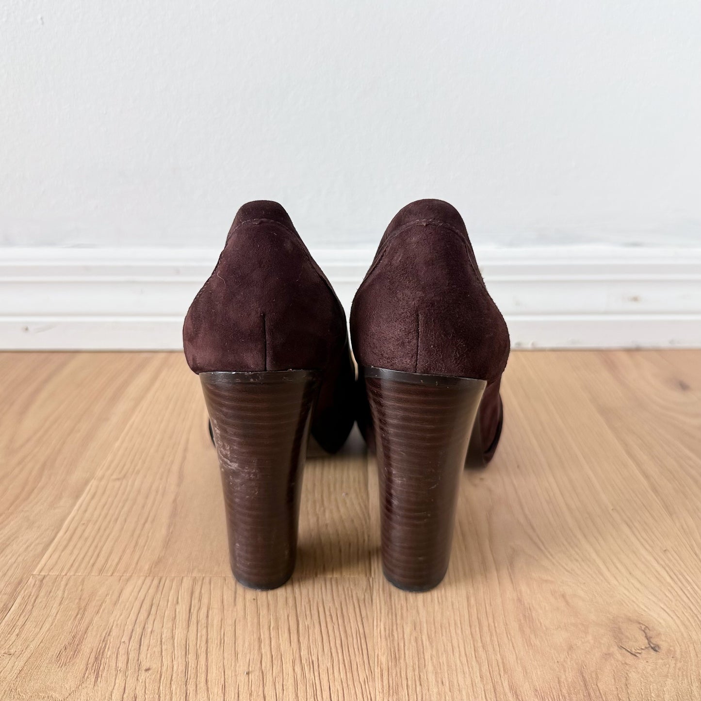 Y2K Diane VonFurstenberg Brown Suede Loafer Pumps / SZ 8.5