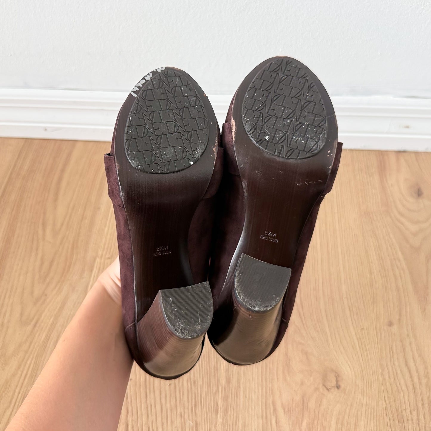Y2K Diane VonFurstenberg Brown Suede Loafer Pumps / SZ 8.5
