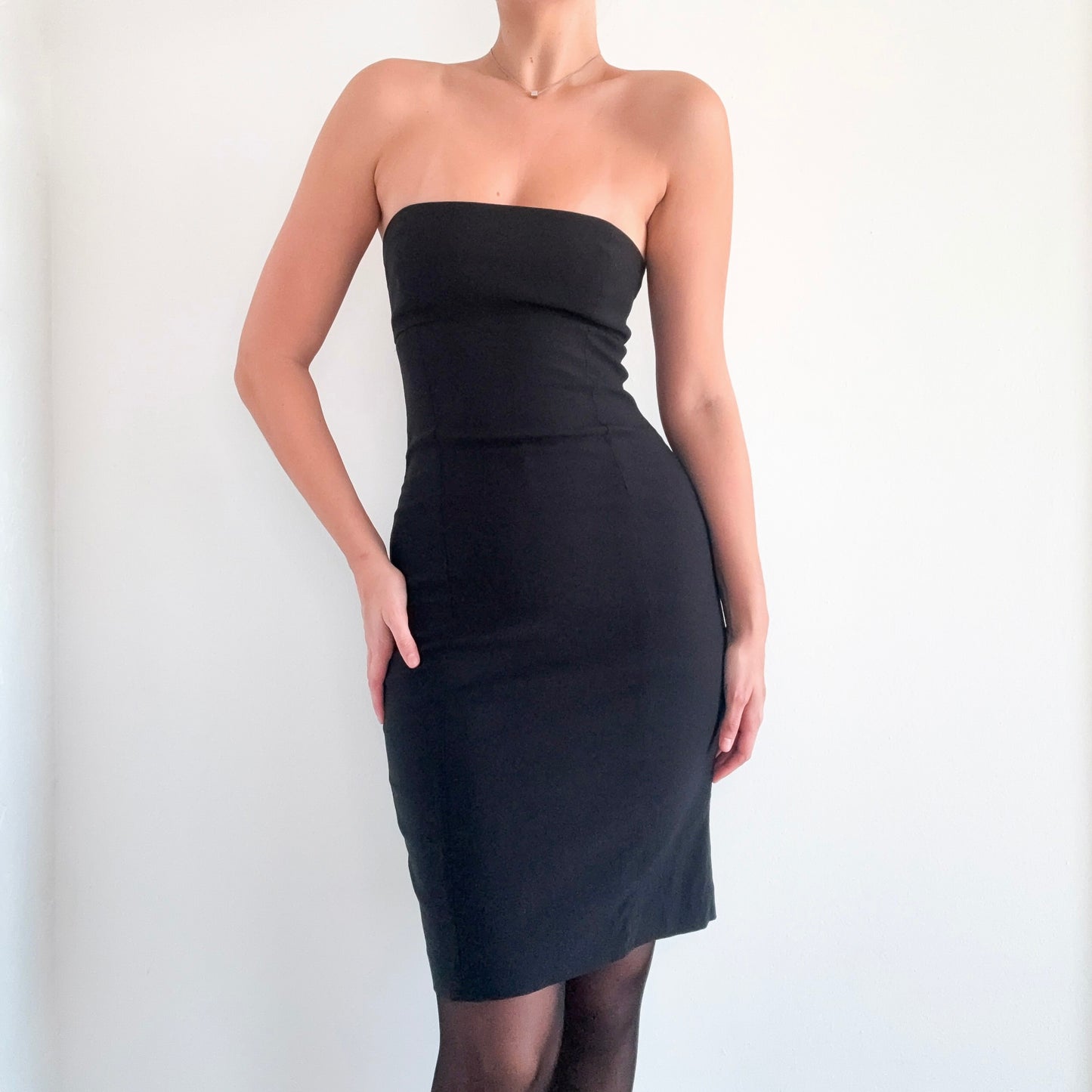 Y2K Guess Jeans Black Sleeveless Dress / SZ M